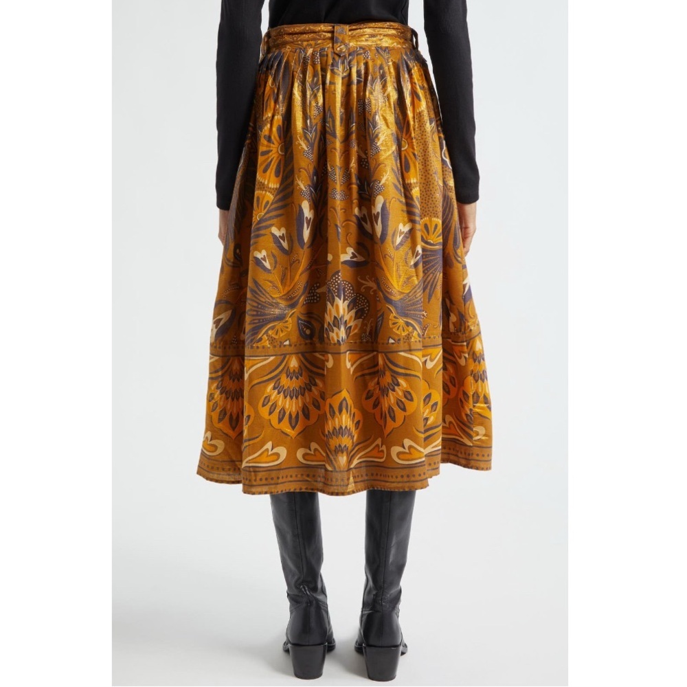 FARM Rio
Metallic Mixed Print Cotton Blend Skirt - Picture 2 of 8